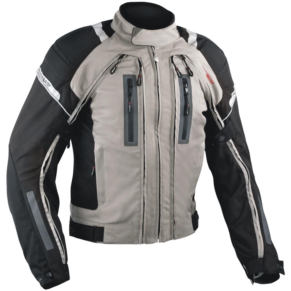 Giacca Moto Tessuto Mesh Protezioni Ce Impermeabile 4 Stagioni Grigio M - Foto 1