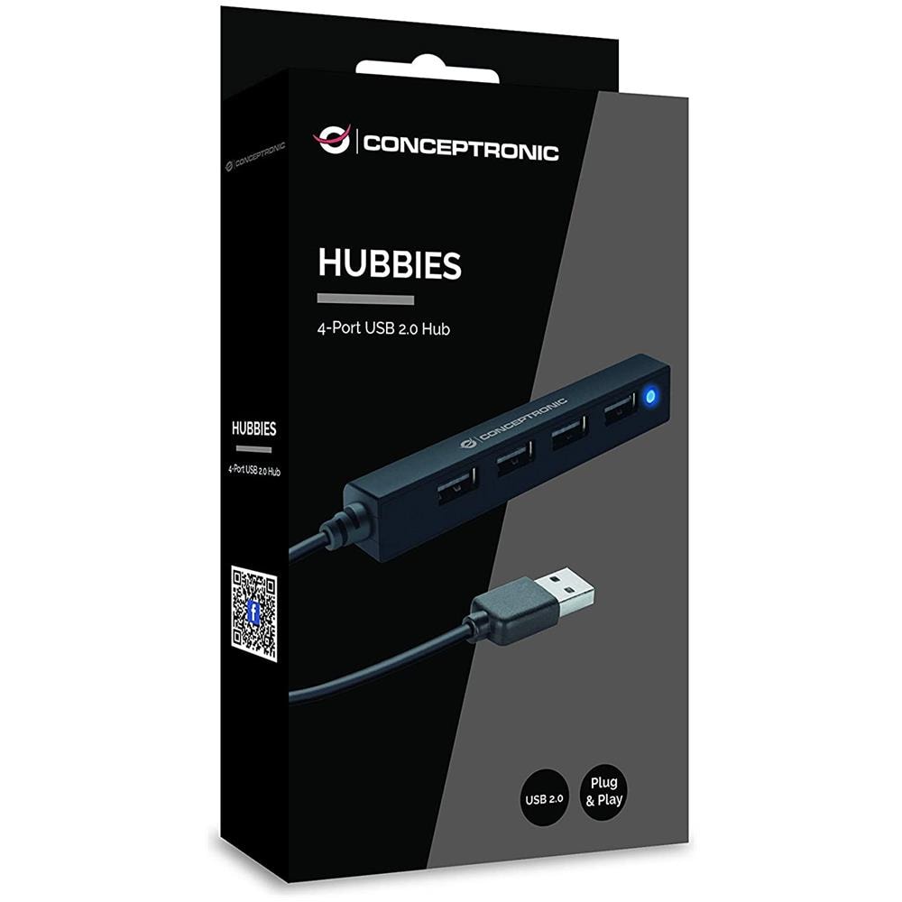 Hub di Interfaccia USB 2.0 480 Mbit / s Colore Nero - Foto 3