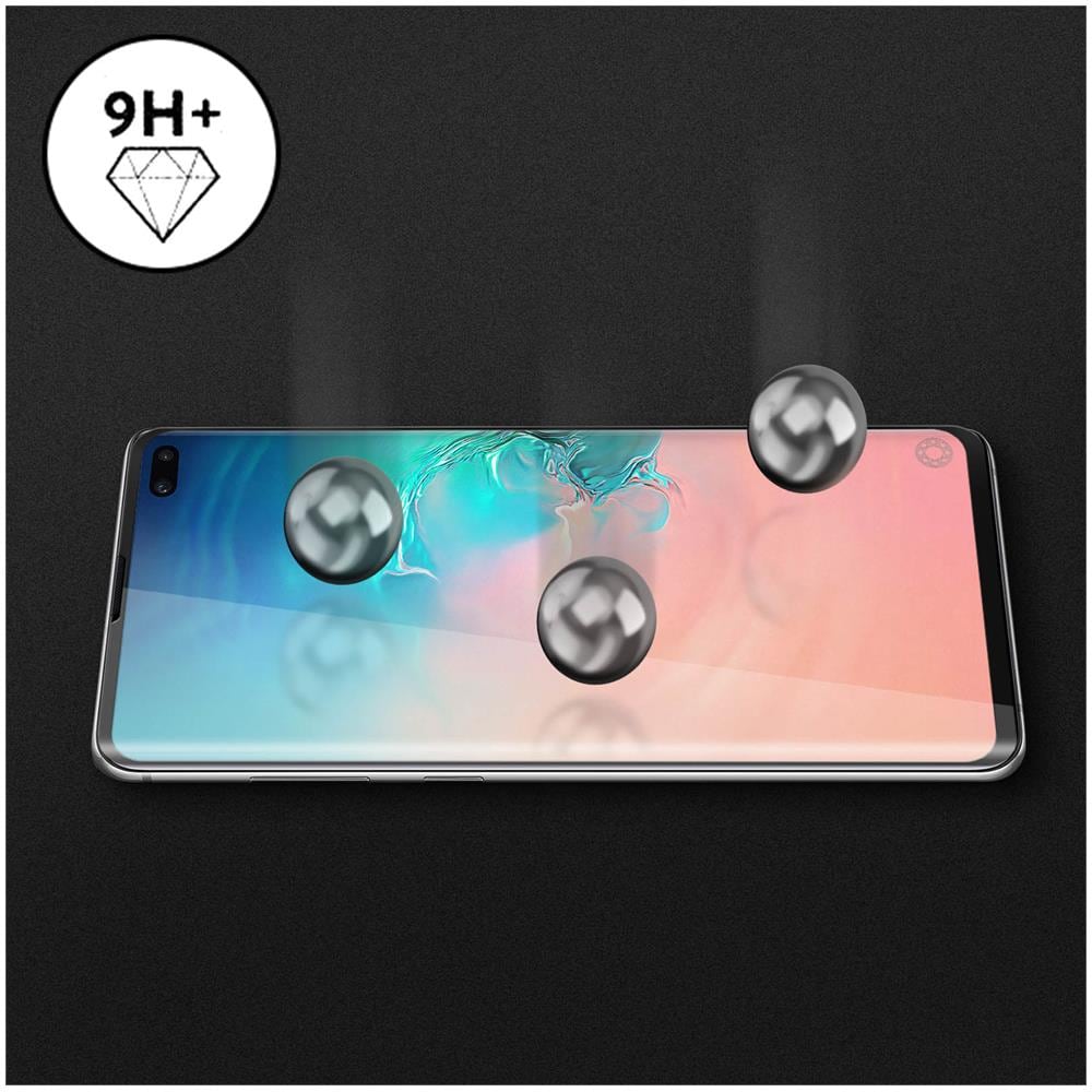 Pellicola Galaxy S10 Plus Vetro Temperato 9h Oleofobico Bordi Neri - Foto 5