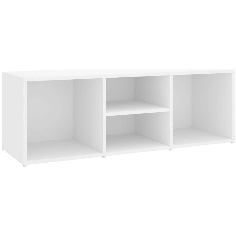 Scarpiera con Panchina Bianca 105x35x35 cm in Legno Multistrato - Foto 1