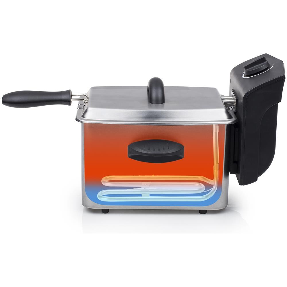 Friggitrice 8713016019189 Capacità 2 Litri 800 Watt Colore Inox /Nero - Foto 2