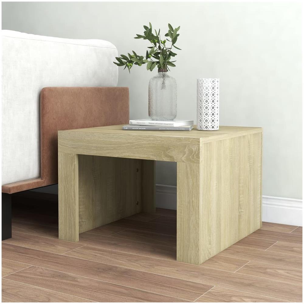 Tavolino da Salotto Rovere Sonoma 50x50x35 cm in Truciolato - Foto 2