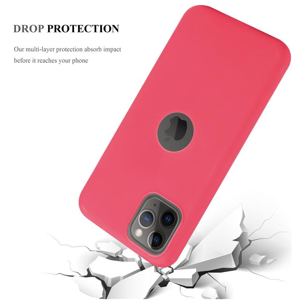 Custodia Compatibile Con Apple Iphone 11 Pro (xi Pro) In Candy Rosso - Coperchio Protettivo In Silicone Tpu Flessibile - Foto 8