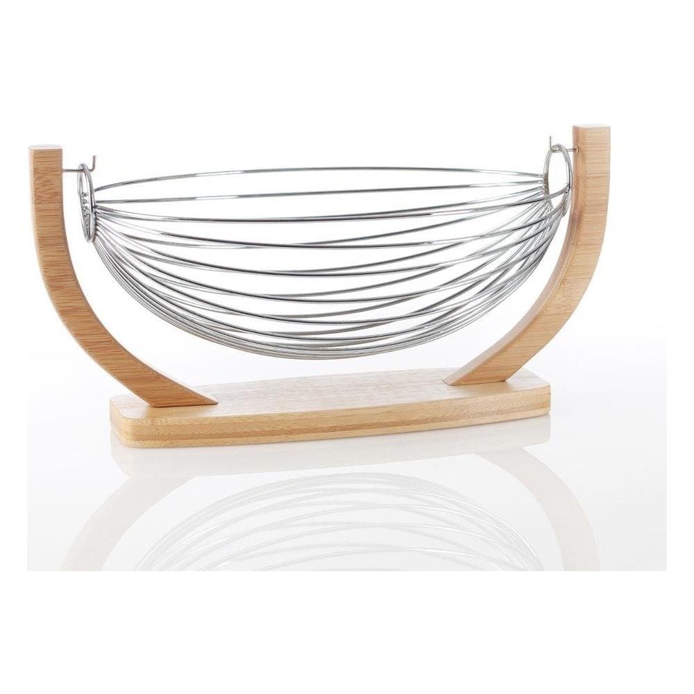 Cesto Di Frutta - Bambù, Acciaio Inox - Foto 2