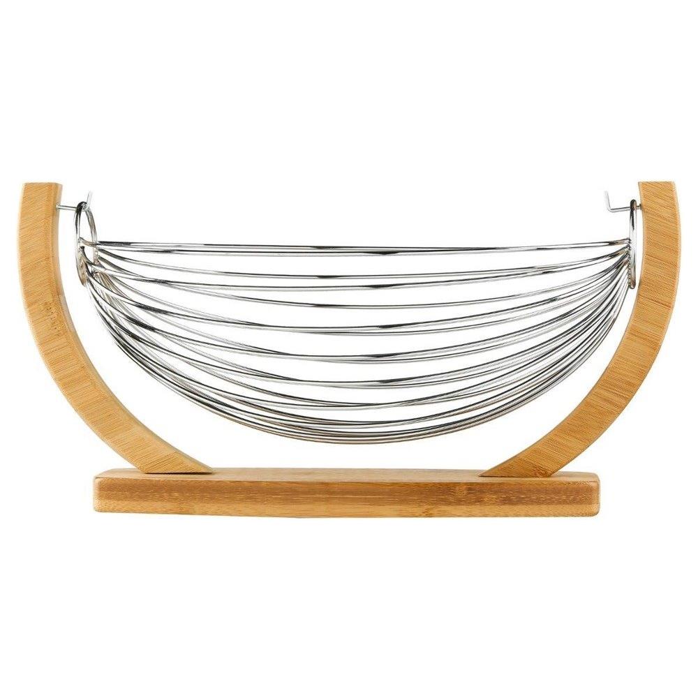 Cesto Di Frutta - Bambù, Acciaio Inox - Foto 1
