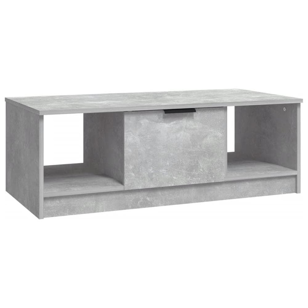 Tavolino Salotto Grigio Cemento 102x50x36 Cm Legno Multistrato - Foto 1