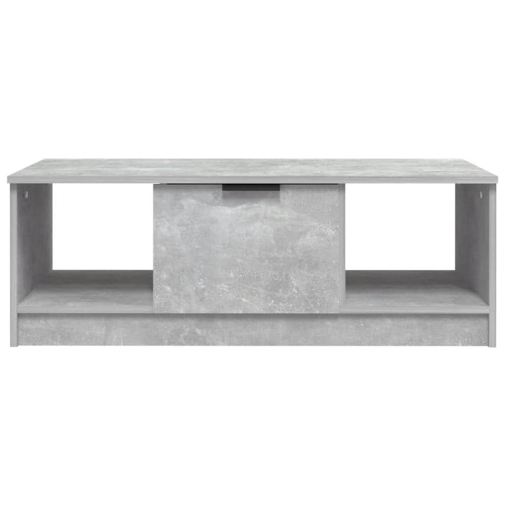 Tavolino Salotto Grigio Cemento 102x50x36 Cm Legno Multistrato - Foto 2