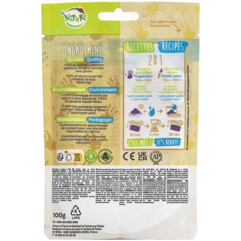 Guazzo In Polvere - 100 G - Bianco - Foto 1