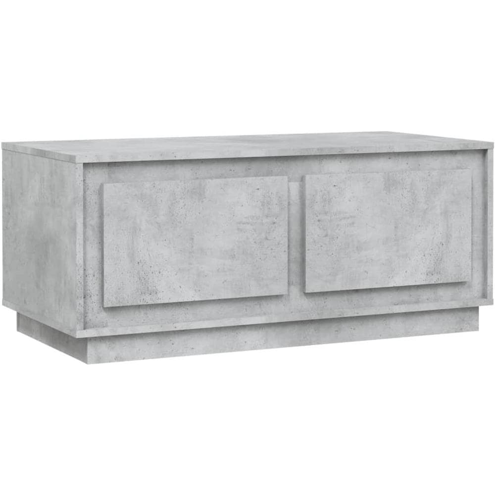Tavolino Salotto Grigio Cemento 102x50x44 Cm Legno Multistrato - Foto 2