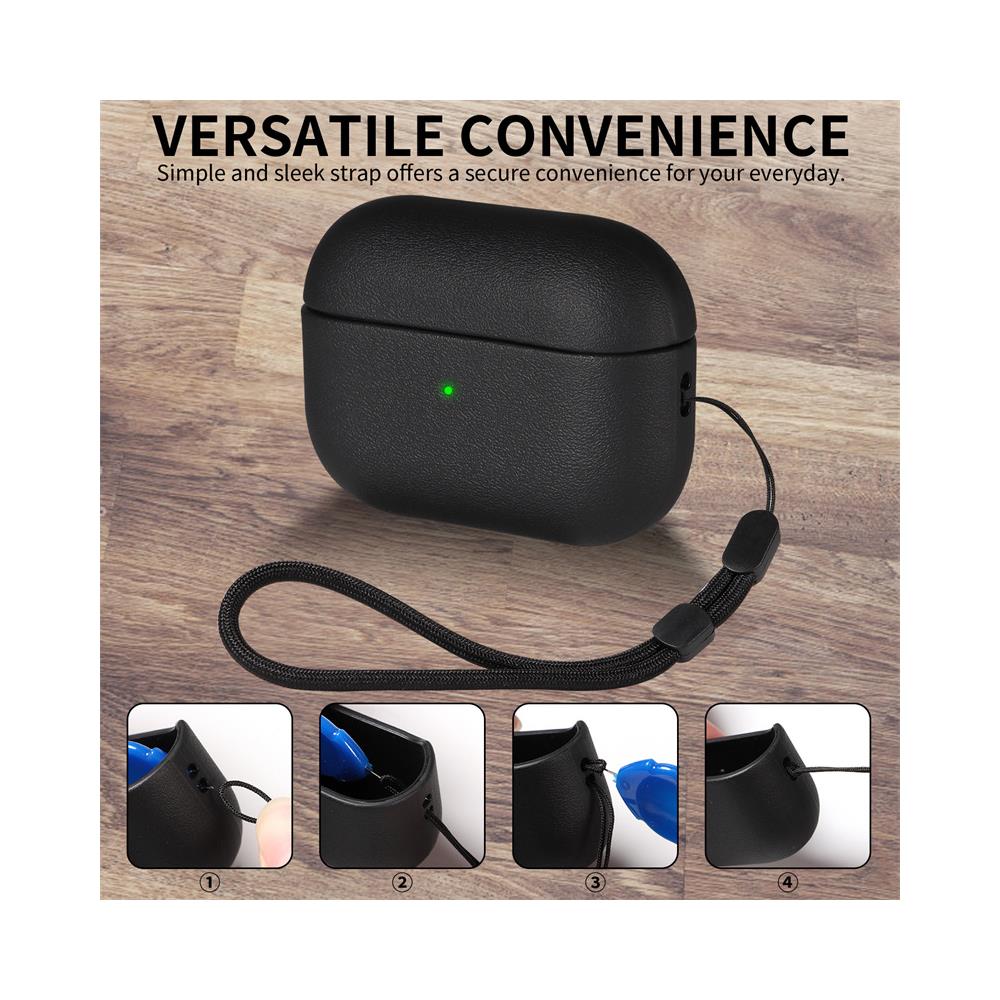 Custodia Protettiva Per Airpods In Tpu Custodia Protettiva Per Airpods Pro/pro 2 Black  Airpods Pro 2 - Foto 5