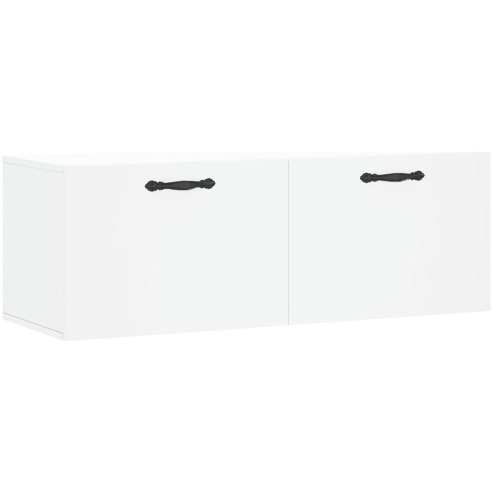 Mobile A Parete Bianco 100x36,5x35 Cm In Legno Multistrato - Foto 2