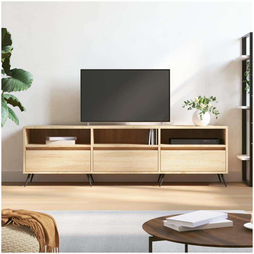 Mobile Porta Tv Rovere Sonoma 150x30x44,5 Cm Legno Multistrato - Foto 1