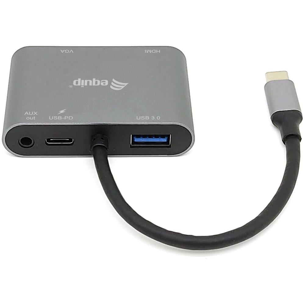 133483 replicatore di porte e docking station per laptop Cablato USB 3.2 Gen 1 (3.1 Gen 1) Type-C Nero, Grigio - Foto 2