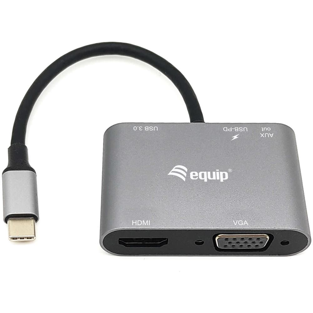 133483 replicatore di porte e docking station per laptop Cablato USB 3.2 Gen 1 (3.1 Gen 1) Type-C Nero, Grigio - Foto 1