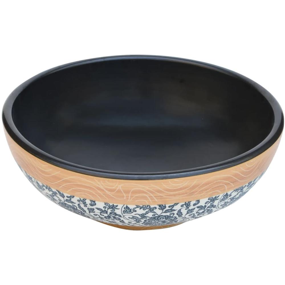 Lavabo Da Appoggio Multicolore Rotondo F41x14 Cm Ceramica - Foto 3