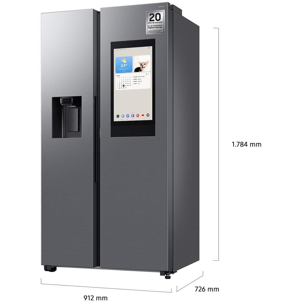 Frigorifero Americano Side By Side RS90F66BETEF Classe E Capacità 614 Litri Colore Acciaio inox - Foto 10