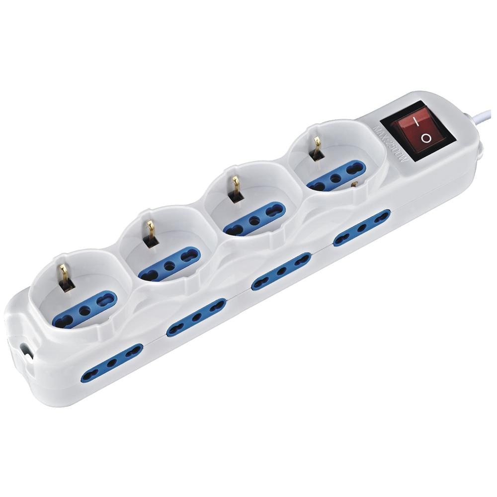 IUPS-PCP-8I4S-INT - Presa multipla 8 italiane / 4 Schuko con interruttore - Foto 2