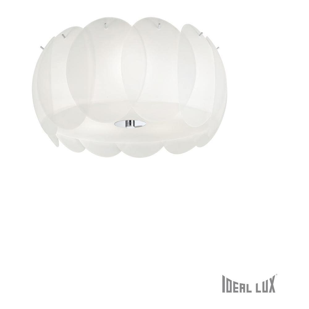 Lampada Da Parete-soffitto Ovalino Pl5 Bianco Max 5x60w E27 240v - Foto 1