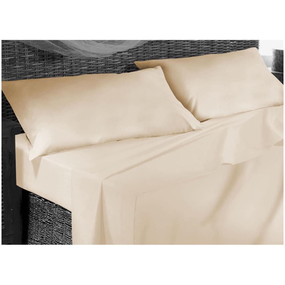 BIANCHERIAWEB - Completo Lenzuola Letto Matrimoniale 100% Cotone Made