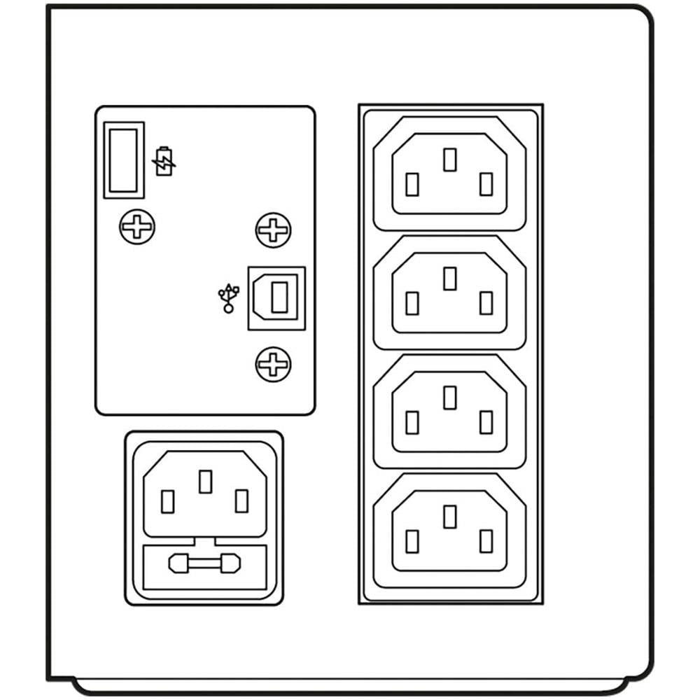 Gruppo di Continuità UPS Keor SP 800 VA 480 Watt - Foto 4