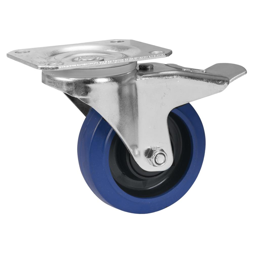 Swivel Castor Rd-100b 100mm Blue With Brake - Foto 2