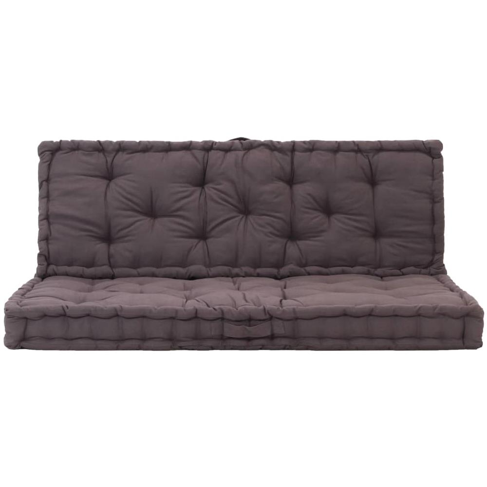 Cuscini Per Pallet E Pavimento 2 Pz In Cotone Antracite - Foto 2