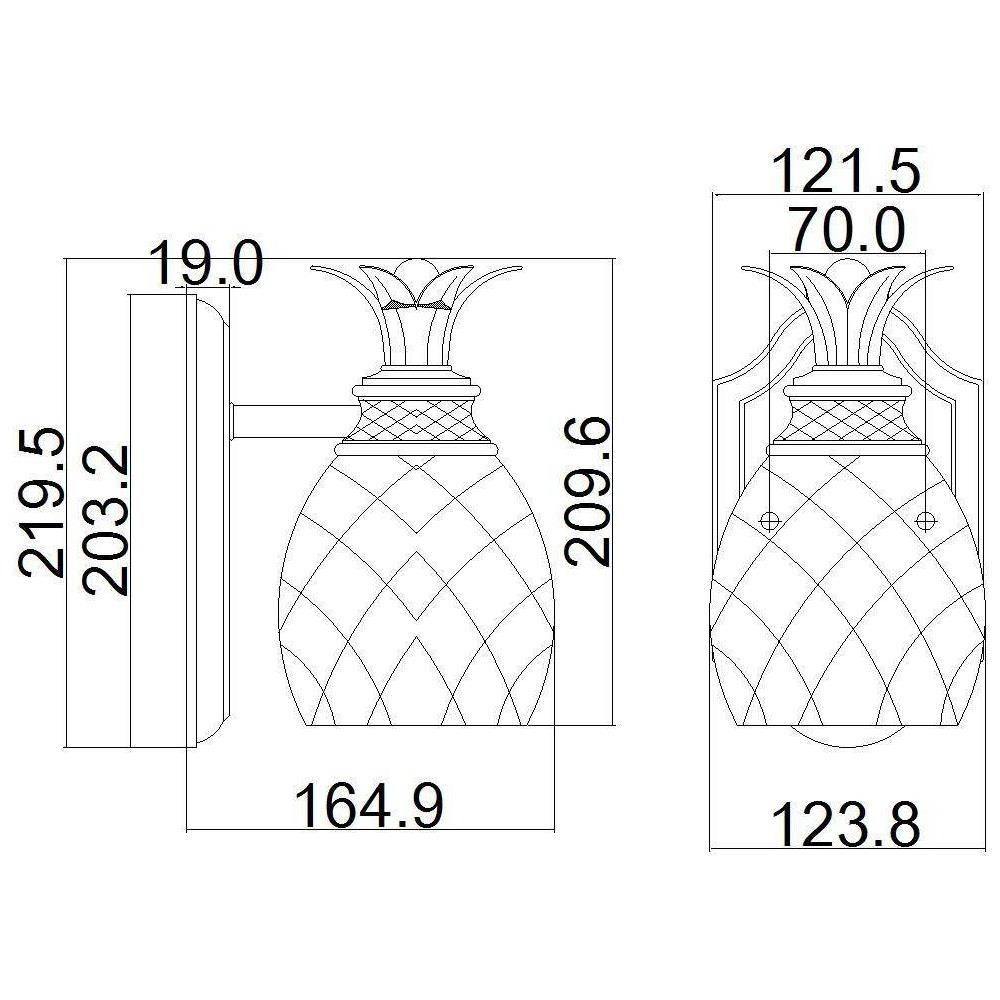 Applique A Cupola Da Esterno 1 Luce Bronzo Perla Ip44, G9 - Foto 2