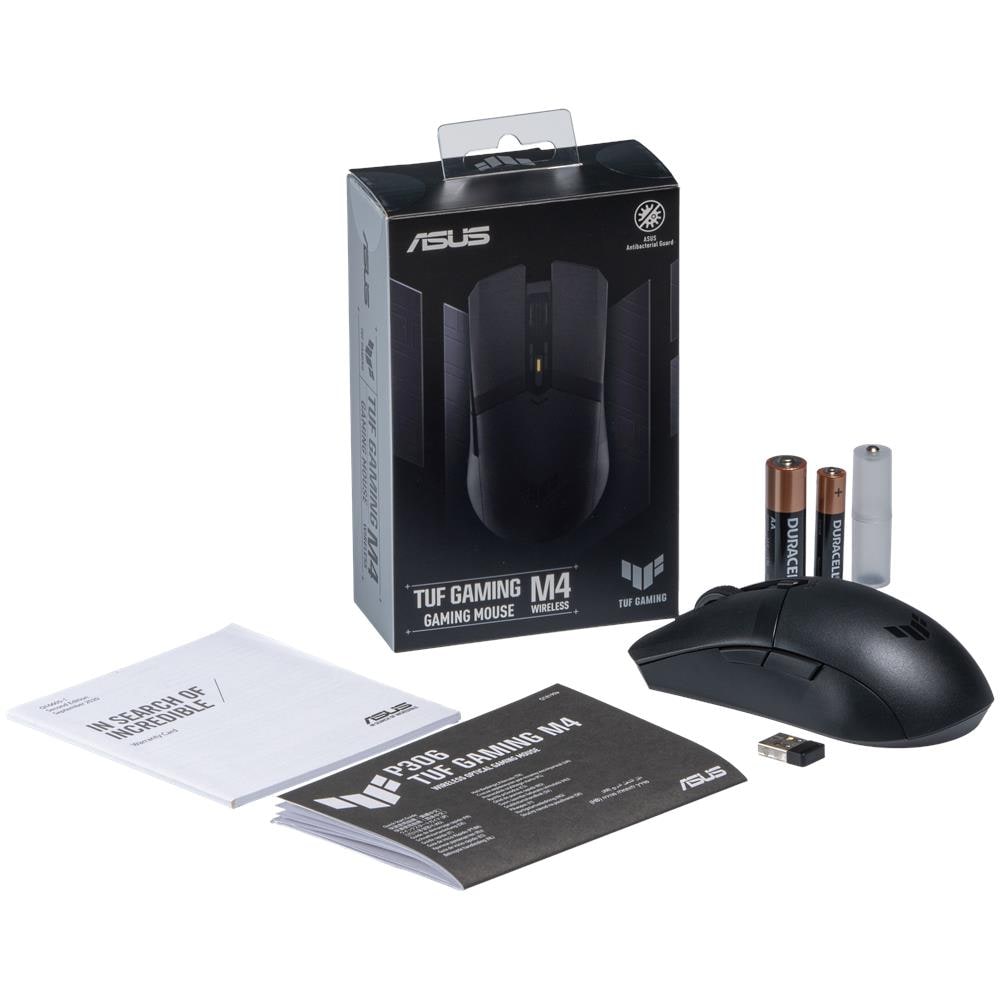 Mouse TUF Gaming M4 Wireless Ottico 6 Tasti 12000 DPI Colore Nero - Foto 7