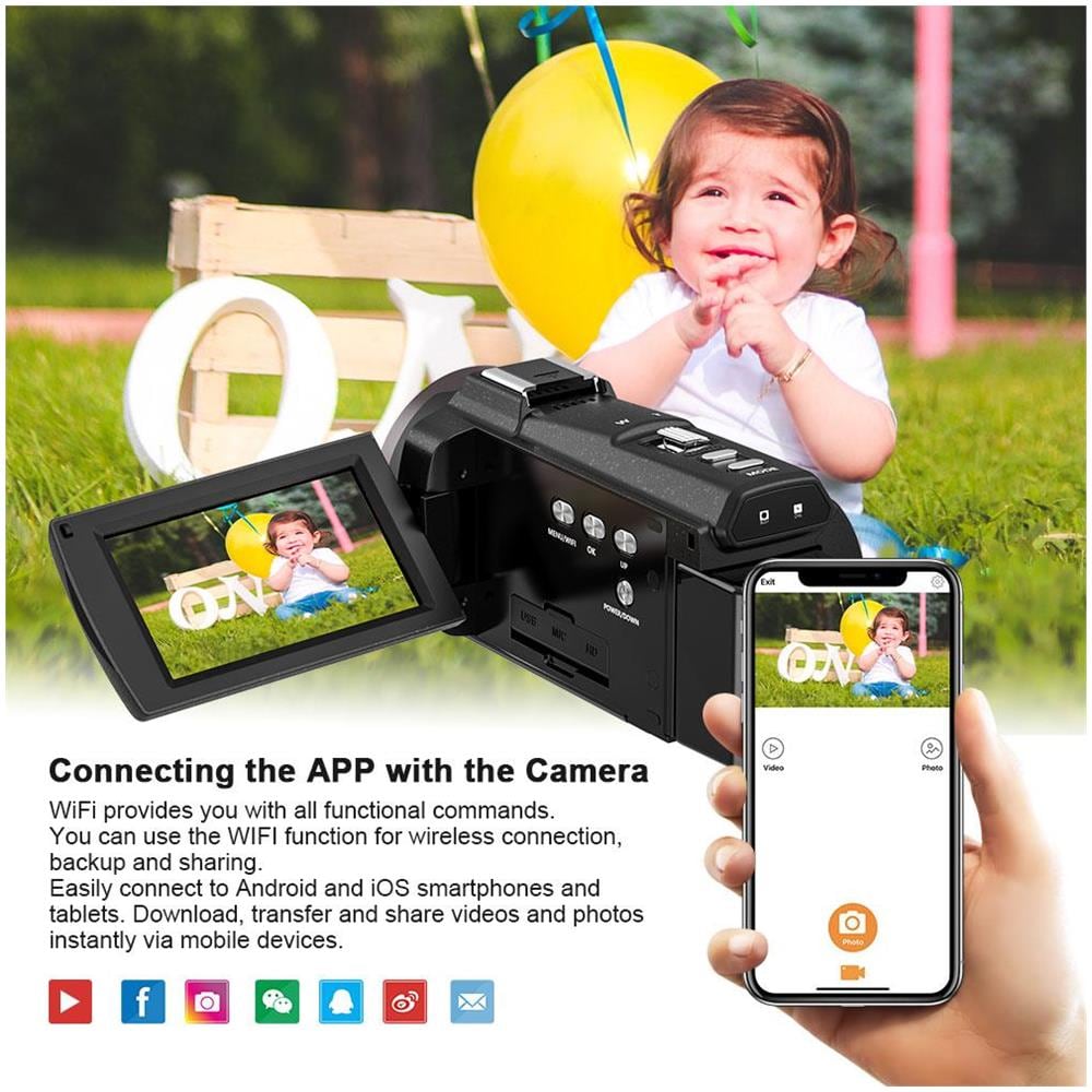 Videocamera 4k Uhd / 48 Mp / Grandangolo Con Zoom 16x - Foto 2