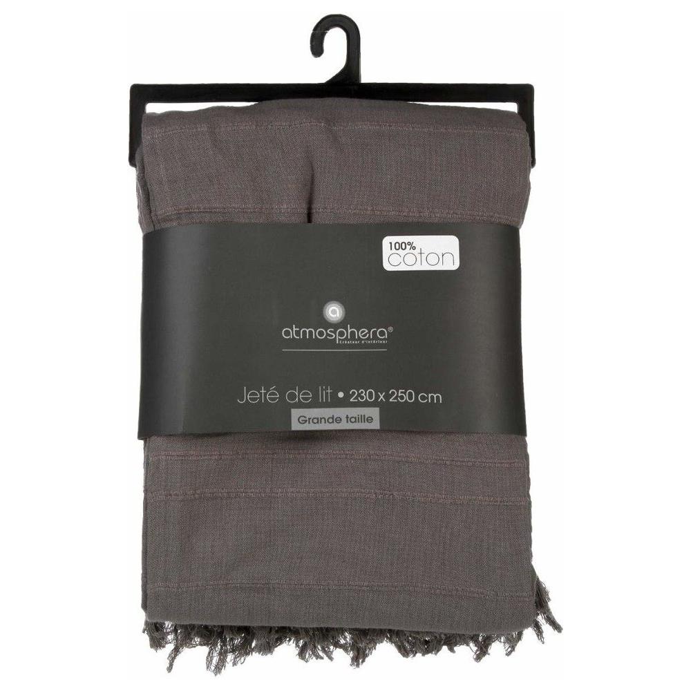 Copriletto In Grigio Scuro, 250 X 230 Cm, - Foto 2