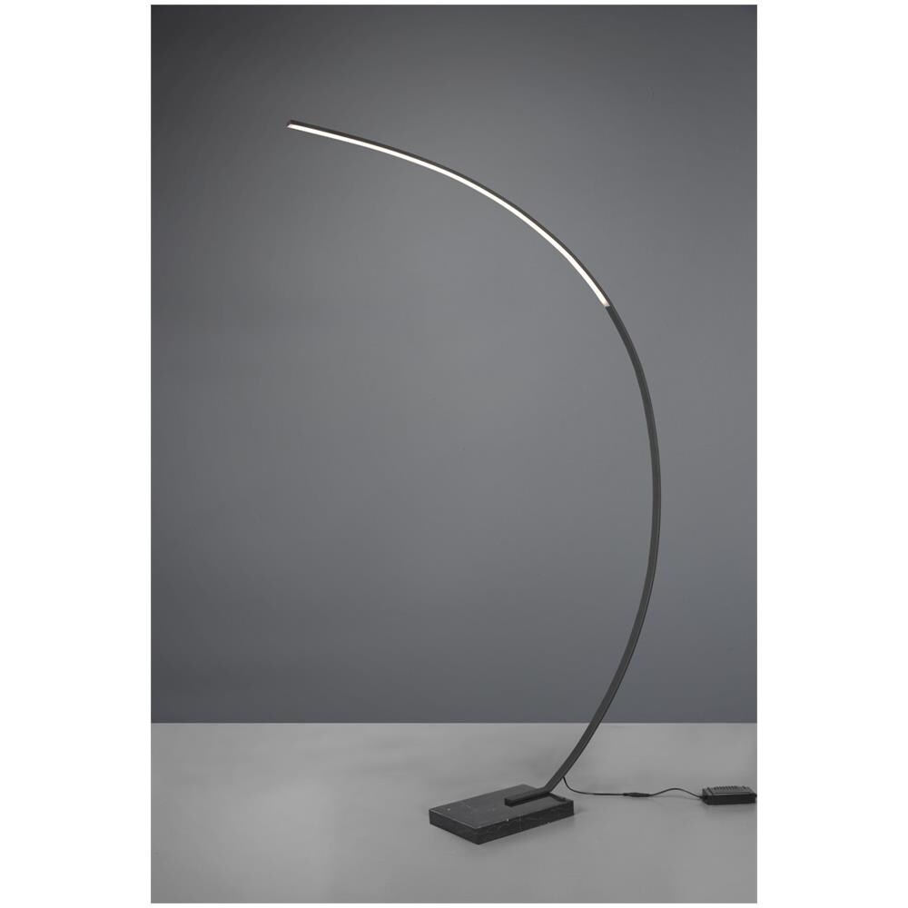 Bangkok Piantana Led Ad Arco Nero Base Marmo Nero Dimmerabile H. 180cm - Foto 1