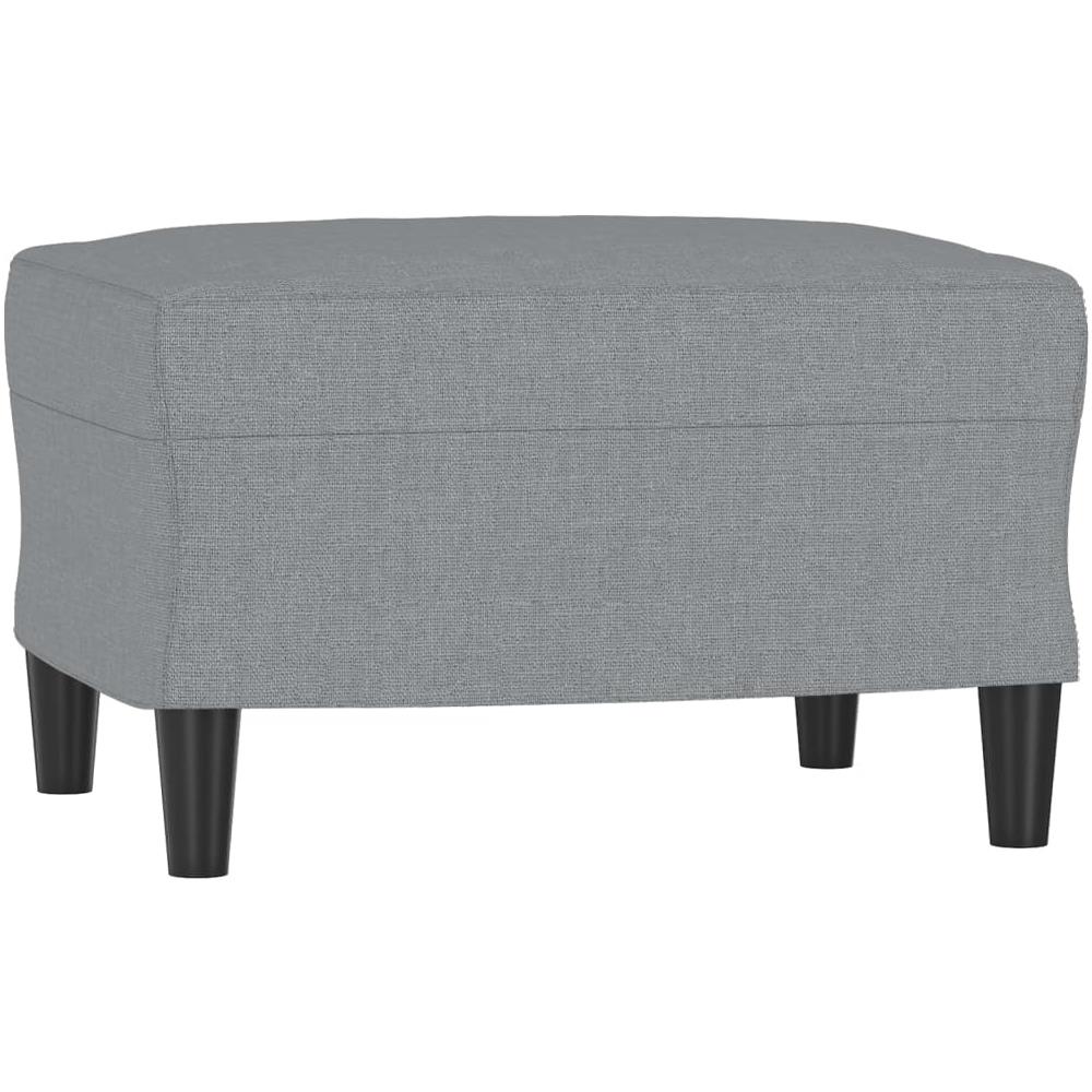 Poggiapiedi Grigio Chiaro 60x50x41 Cm In Tessuto - Foto 2