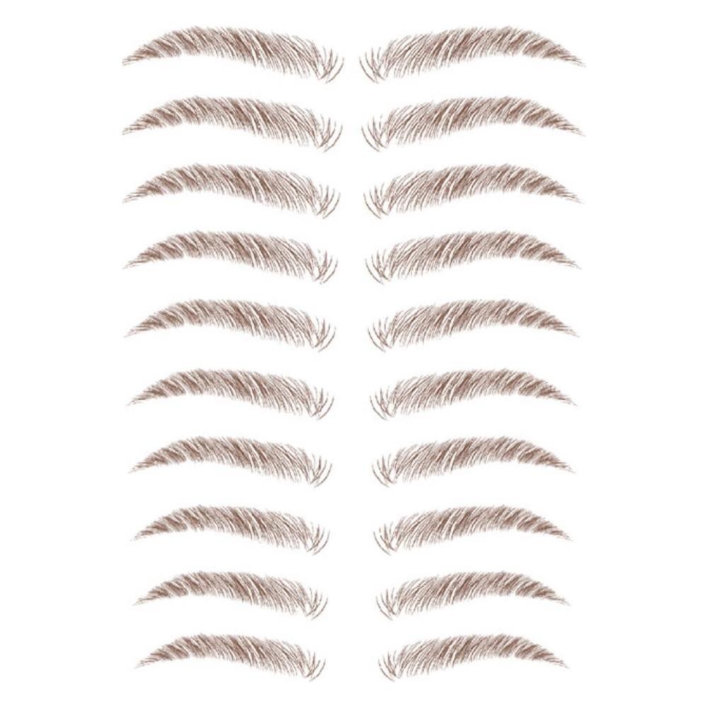 Adesivi Per Tatuaggi Per Sopracciglia Marrone 10 Paia - Foto 1