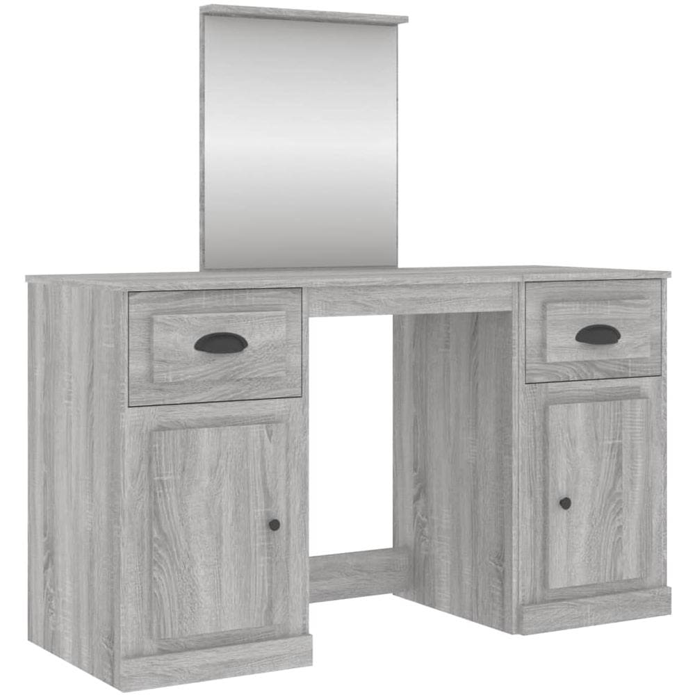 Toeletta Con Specchio Grigio Sonoma 130x50x132,5 Cm - Foto 2