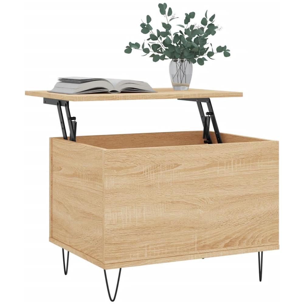 Tavolino Salotto Rovere Sonoma 60x44,5x45 Cm Legno Multistrato - Foto 3