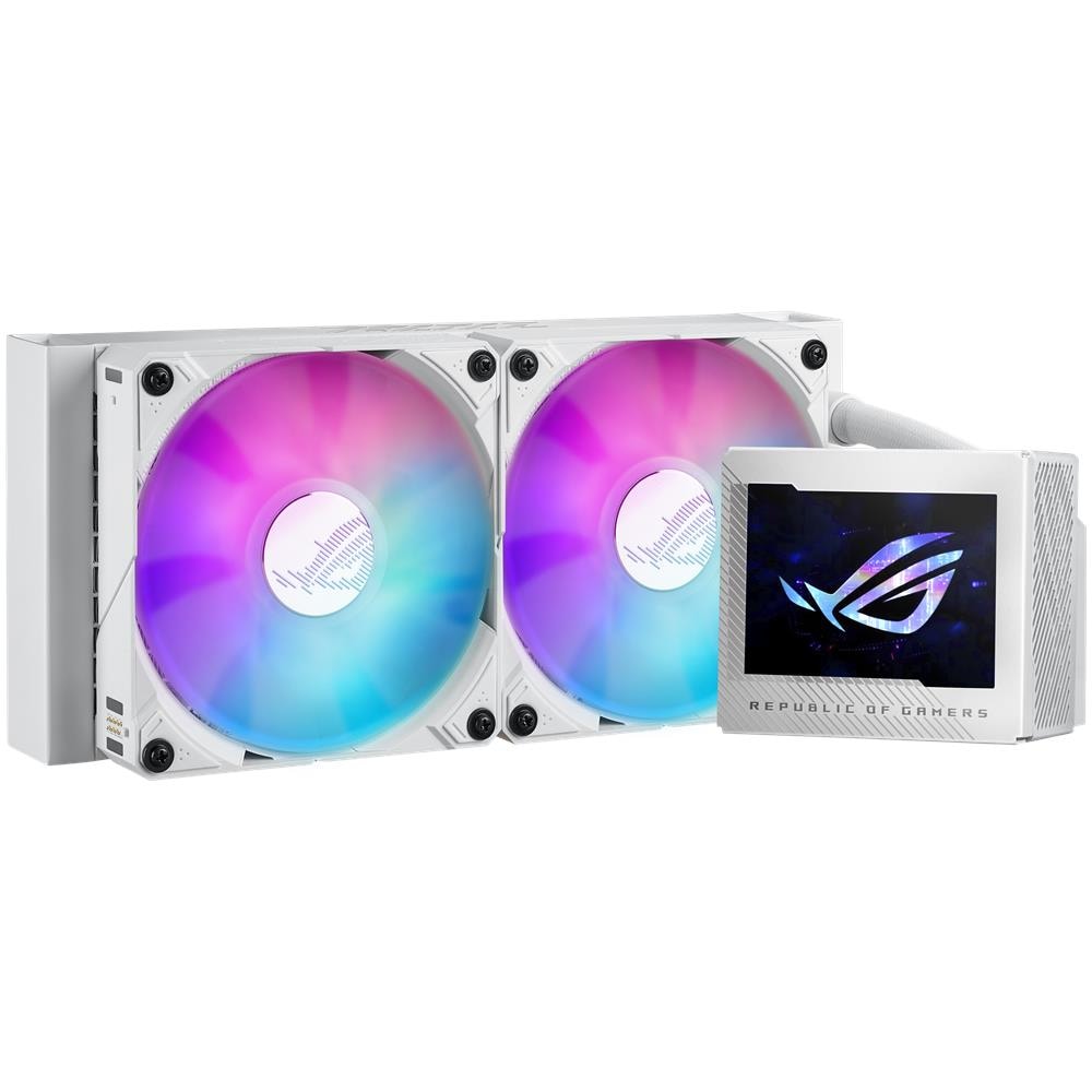 Dissipatore CPU a LiquidoWater ROG RYUJIN III 240 ARGB White Edition per Socket Intel LGA 1150 (Socket H3) /LGA 1151 (Socket H4) /LGA 1155 (Socket H2) /LGA 1156 (Socket H) /LGA 1200 (Socket H5) /LGA 1700e Socket AMD AM4 / AM5 - Foto 1