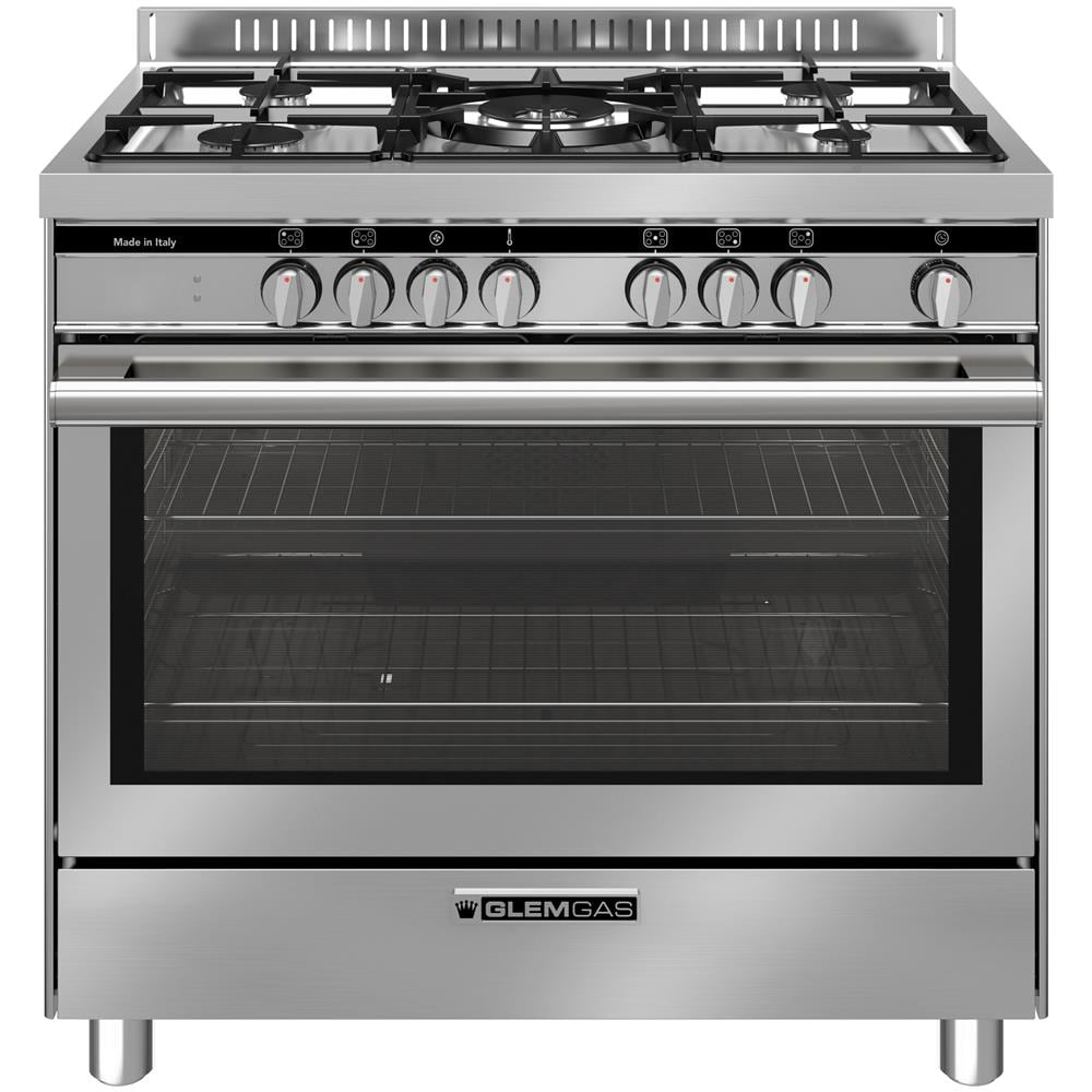 Cucina Elettrica ST96TMI 5 Zone a Gas Forno Elettrico Multifunzione Ventilato Classe A+ Dimensioni 90 x 60 cm Colore Cromo / Acciaio Inossidabile Serie Specialista - Foto 1