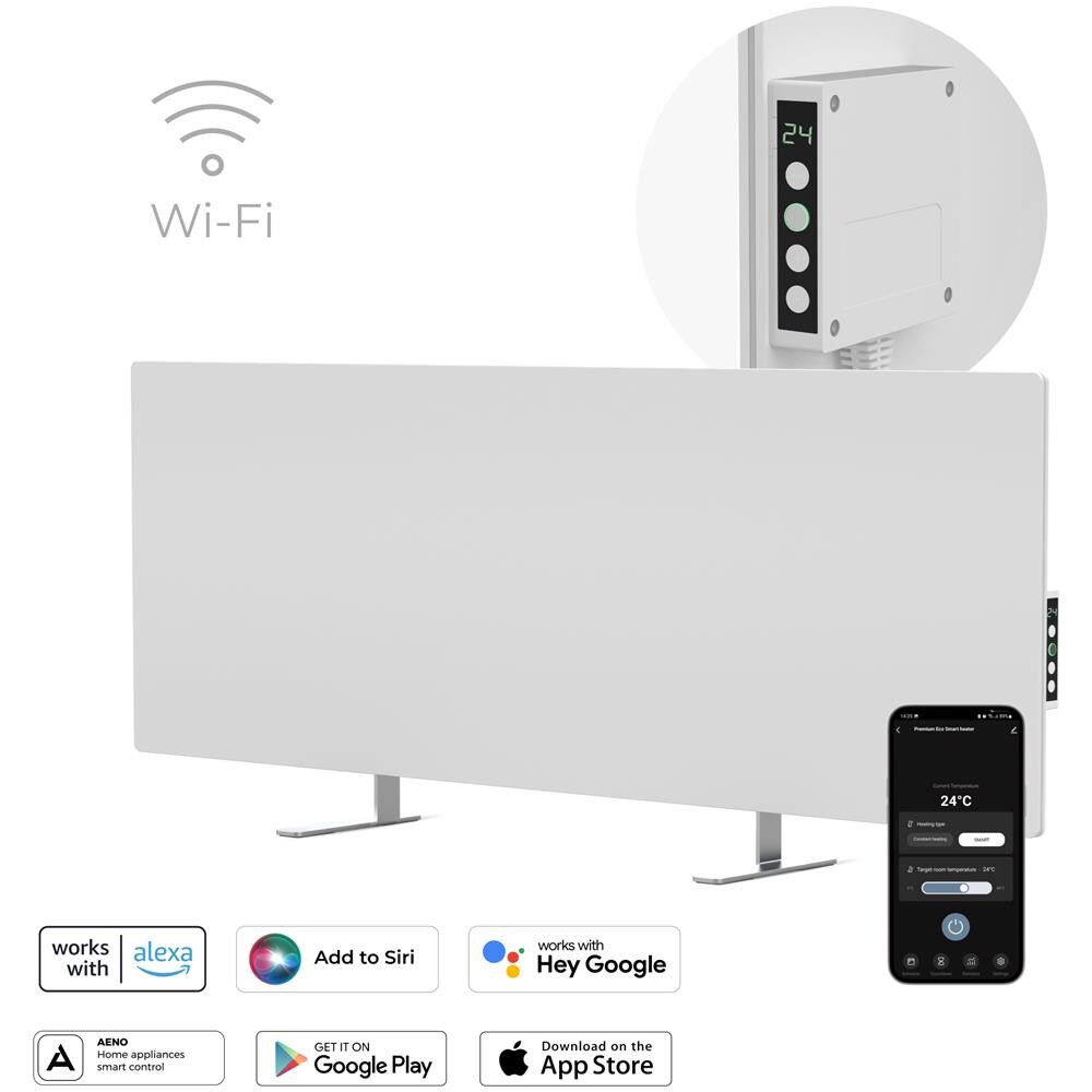 Infrarot Heizkörper Premium Eco Smart LED GH3S 700W WH retail Interno Grigio Riscaldatore ambiente elettrico a infrarossi - Foto 1