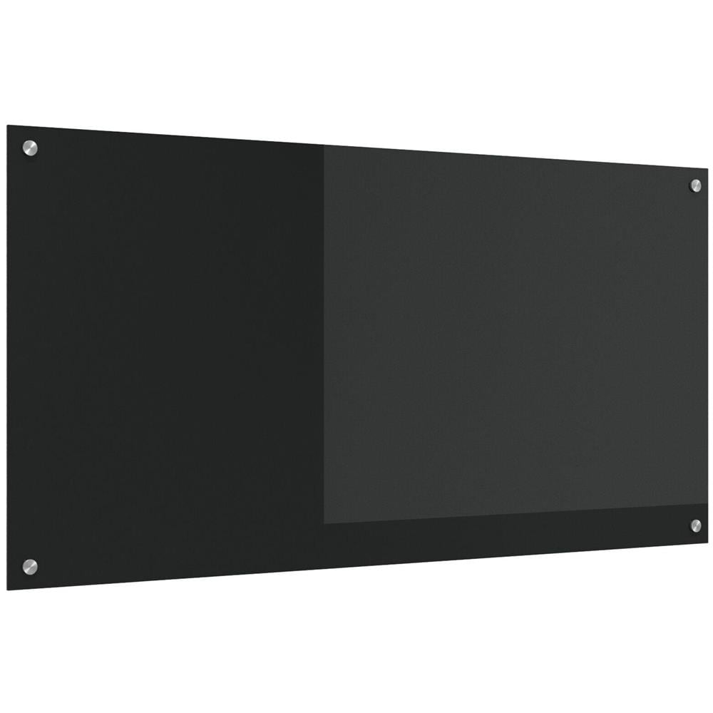 Retroback da Cucina Nero Vetro 120 x 60 cm Durevole - Foto 1