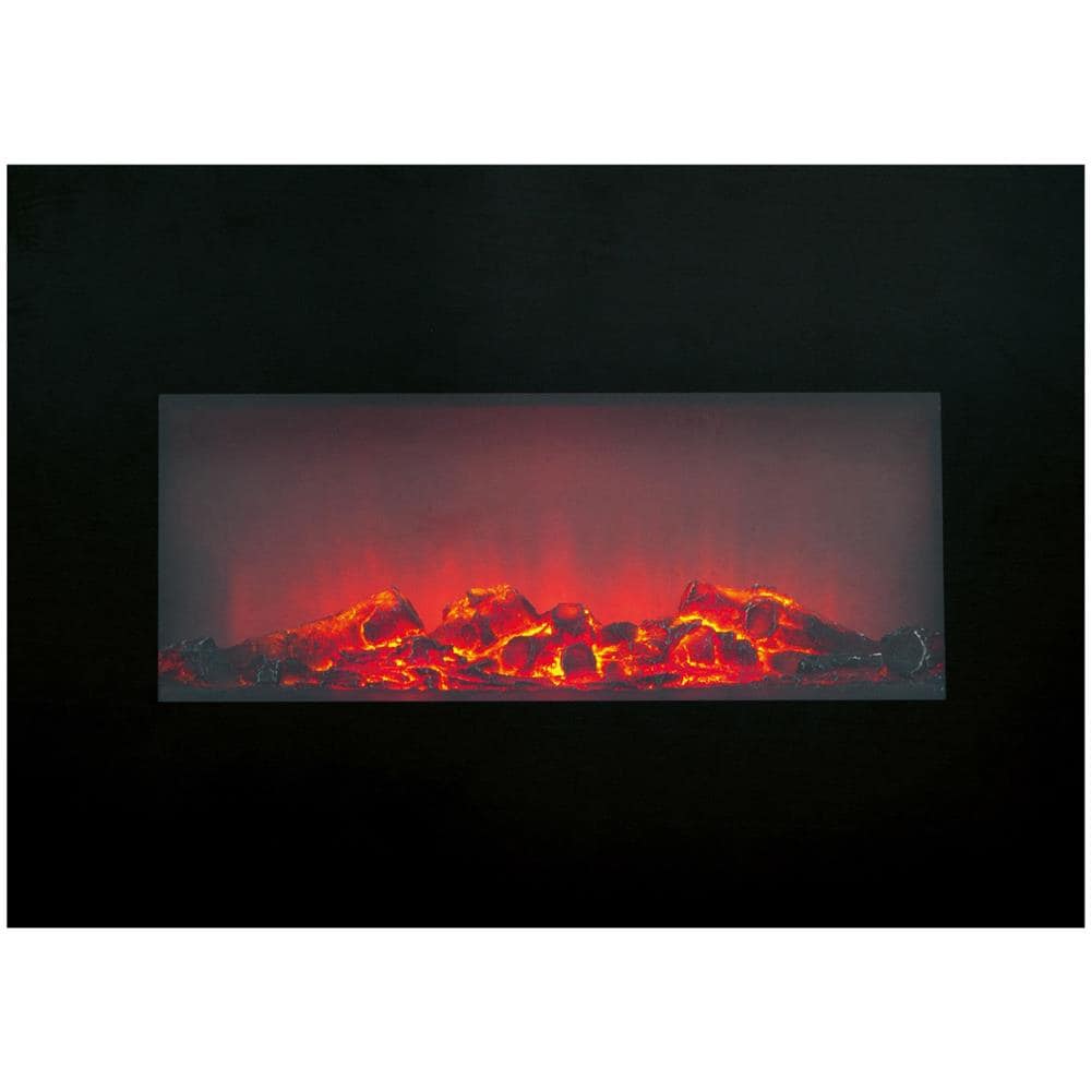 Camino Elettrico A Parete Memphis 80 Cm 1800w Riscaldamento A Muro Con Luce Led - Foto 4