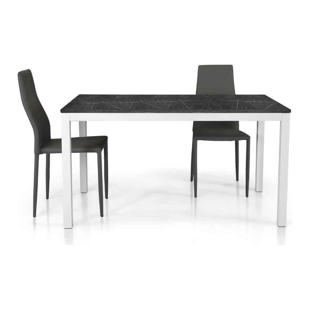 Flick - Tavolo Effetto Marmo Allungabile 120 X 80 - Foto 3