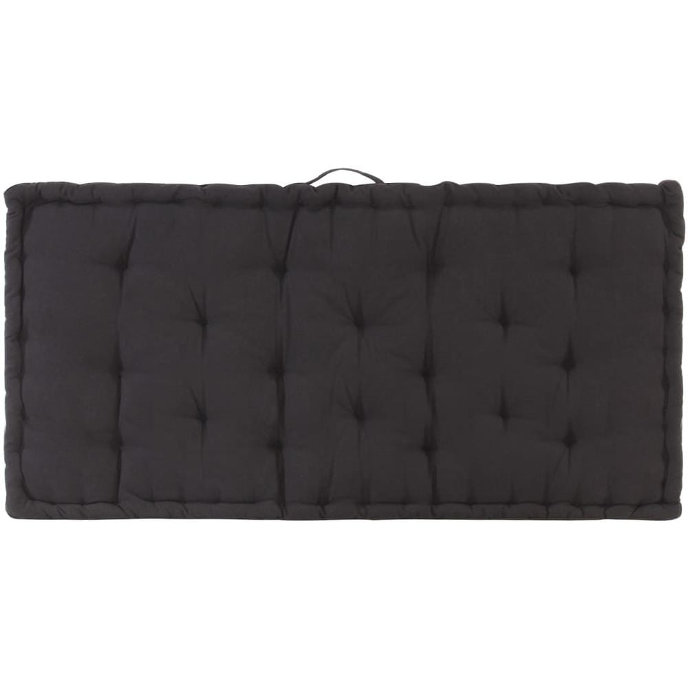 Cuscini Per Pallet E Pavimento 2 Pz In Cotone Nero - Foto 10