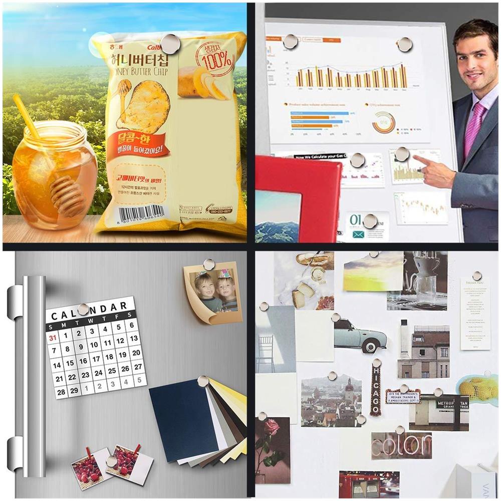 30pcs Rotonda Forti Magneti 15 X 4mm Giro Forte Magneti Magneti Al Neodimio Per Lavagne Frigo Artigianato Bacheca O Immagine Magnet - Foto 2