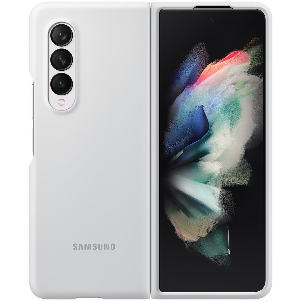 Custodia Silicone Cover Ef-pf926twegww Per Galaxy Z Fold 3 2021 Bianco - Foto 1