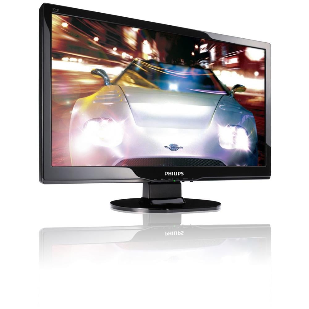 [Ricondizionato SILVER] LCD Monitor 220E1SB - 55,9 cm (22") - 16:9 - 5 ms - 1920 x 1080 - 16.7 milioni di colori - 300 cd / m2 - 1,000:1 - Full HD - VGA - Nero lucido - Foto 1