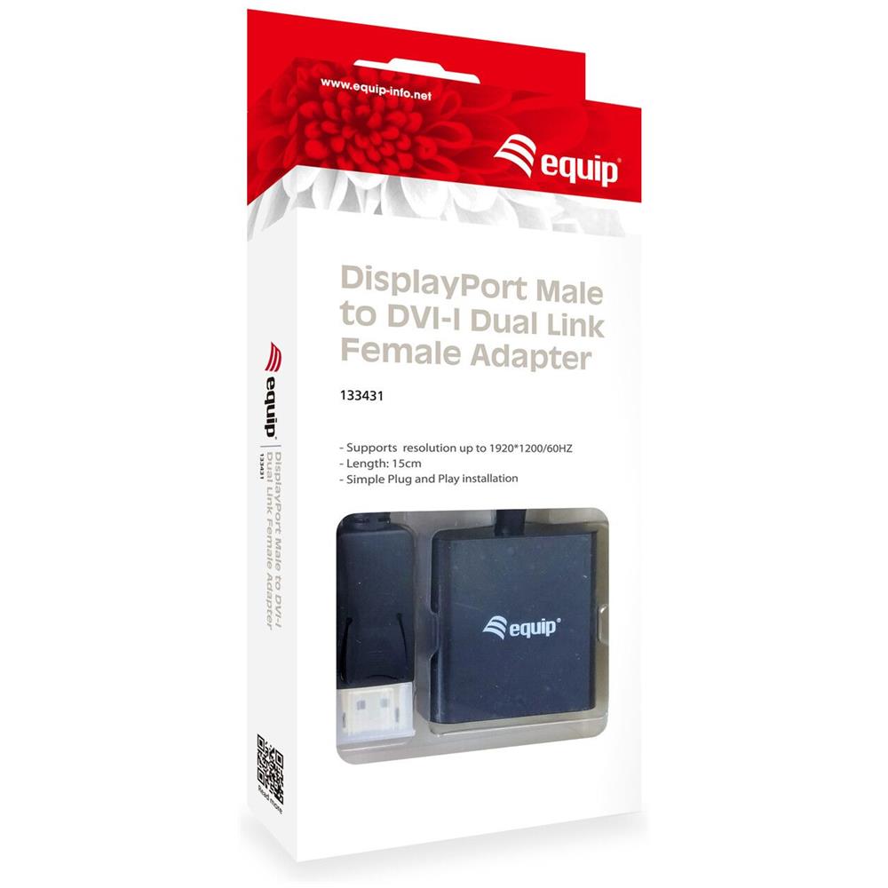 133431 Cavo DisplayPort a DVI 0,2m M / F- Nero - Foto 4