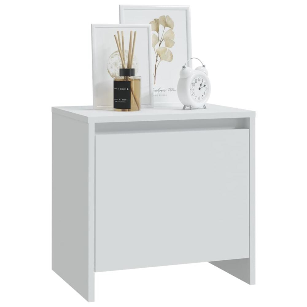 Comodino Bianco 45x34x44,5 cm in Truciolato - Foto 3