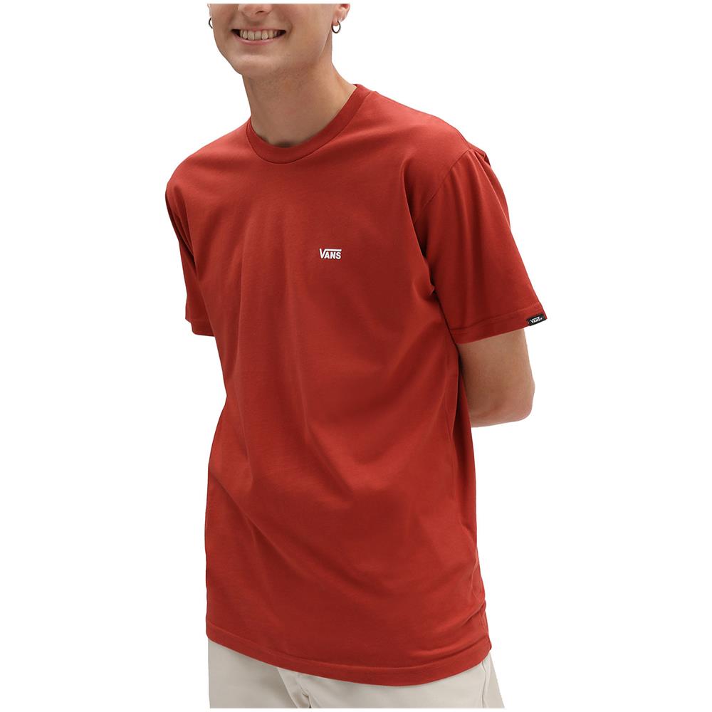 T-shirt Da Uomo Left Chest Logo Rossa Taglia S Codice Vn0a3czeyve - Foto 1