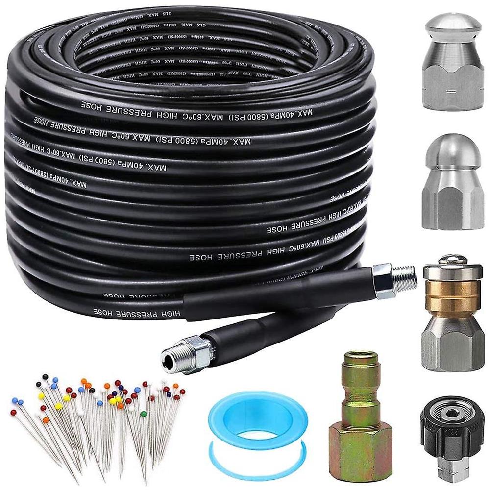 Ugello Di Scarico In Acciaio Inox 304 Per Idropulitrici - Filettatura 3/8BSP, Per Pulizia Fogne E Tubature - Foto 5