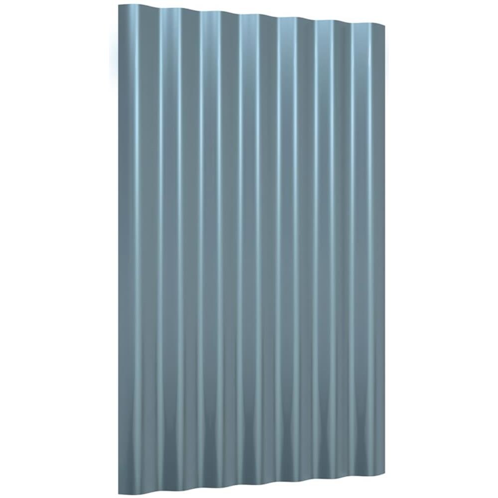Pannelli Tetto 36pz Acciaio Verniciato A Polvere Grigio 60x36cm - Foto 3